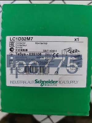 Buy SCHNEIDER ELECTRIC LC1D32M7 220VAC Motor Control 32A Contactor Rated 3 Poles • 58$