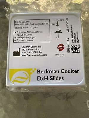 Buy BECKMAN COULTER DxH Microscope Slides - Clipped Corner, .665 SF End, 75 X 25 X 1 • 11$