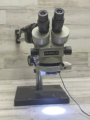 Buy Meiji EMZ-5 Zoom Stereo Microscope W/ Luxo LED Light & Mount/Adjustable Stand • 1,300$