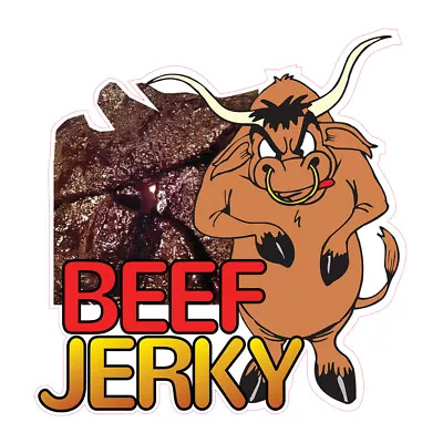 Buy Food Truck Decals Beef Jerky Restaurant & Food Concession Concession Sign Brown • 11.99$