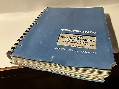 Buy Tektronix ® 475 / 070-1862-00 Oscilloscope Service Instruction Manual • 20$