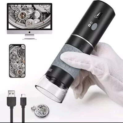 Buy 4K Wireless Wifi Digital Microscope 50-1000X, USB Handheld Magnifier • 39.99$
