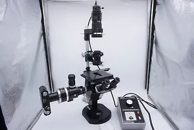 Buy Vintage Nikon MS Inverted Phase Contrast Microscope With M-35s Film Camera • 100$