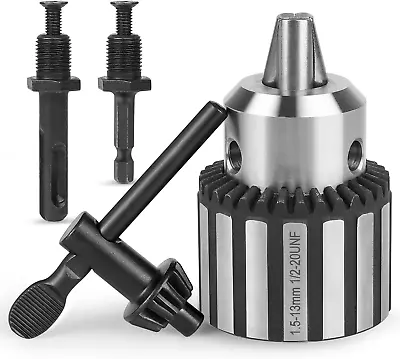 Buy Heavy Duty 1/2-20UNF Drill Chuck For 1/2-20UNF Thread Spindle,With 1/4  Hex Shan • 39.99$