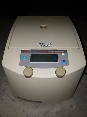 Buy Beckman Coulter Microfuge 18 Centrifuge W/ Rotor & Lid Cat # 367160 • 250$