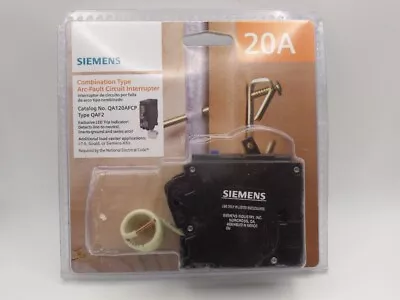 Buy Breaker Siemens Qa120afcp Qaf2 20 Amp Combo Arc-fault Circuit Interrupter New • 34.88$