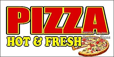 Buy (Choose Your Size) Pizza Hot Fresh DECAL Food Truck Concession Vinyl Sticker • 16.99$