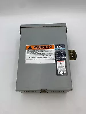 Buy Siemens NR-422 Safety Disconnect Switch Fusible 60A 240V Type 3R 60 Amp 3 Pole • 90$