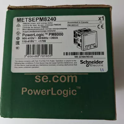 Buy Schneider Electric PM8000 METSEPM8240 Power Logic PM8240 Power Meter - Brand New • 1,800$