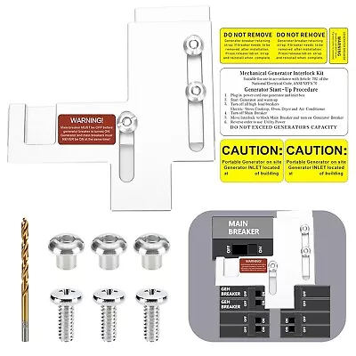 Buy Generator Interlock Kit Compatible With Murray/Siemens 150 Amp Or 200 Amp Panels • 29.99$