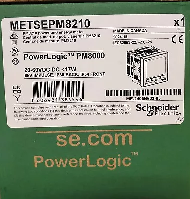 Buy METSEPM8210 Schneider Electric PowerLogic PM8000 Power Meter New In Box • 1,300$