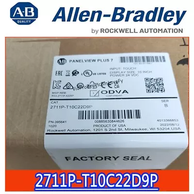 Buy Allen Bradley 2711P-T10C22D9P Touch Screen Brand New Seal Stock Free Shipping • 2,060$