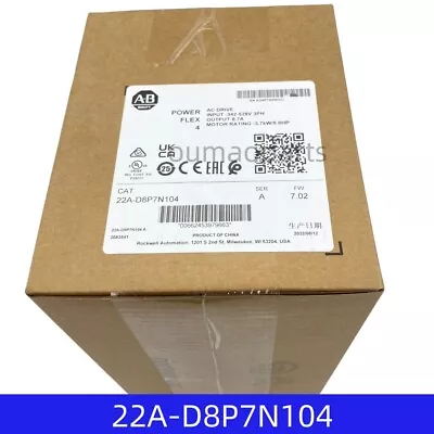 Buy Allen-Bradley 22A-D8P7N104 Genuine Module PowerFlex 4 3.7 KW 5 HP AC Drive 2023 • 740$