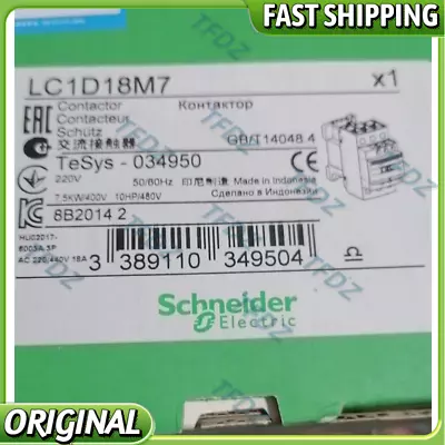 Buy 1 PCS LC1D18M7 Brand New Schneider LC1D18M7 220VAC Contactor LC1D Fast SHIPPING • 25.29$