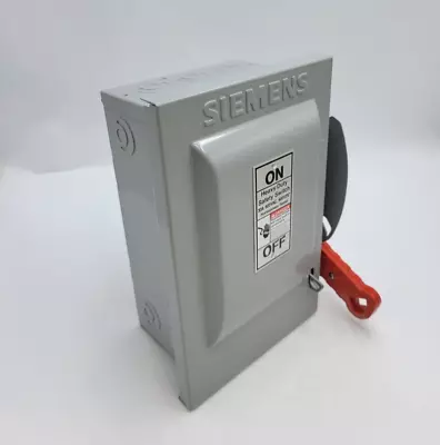 Buy Siemens HNF261 Safety Disconnect Switch 30A 600V 2P Type 1 Indoor 30 Amp 2 Pole • 50$
