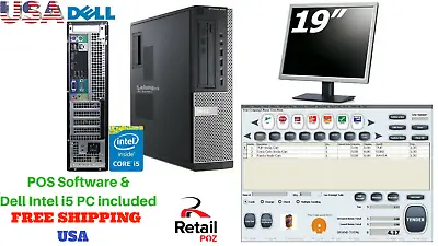 Buy Low Price Full POS All-in-one Point Of Sale System Combo Kit Retail Store DELL  • 349$