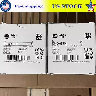 Buy 100C09EJ10 Allen-Bradley 100-C09EJ10 New In Box Expedited Shipping • 77.75$