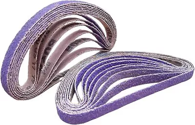 Buy SATC Purple File Sanding Belt Abrasive 1/2 In X 18 IN- Pack Of 20 - GRIT 60 • 17.99$