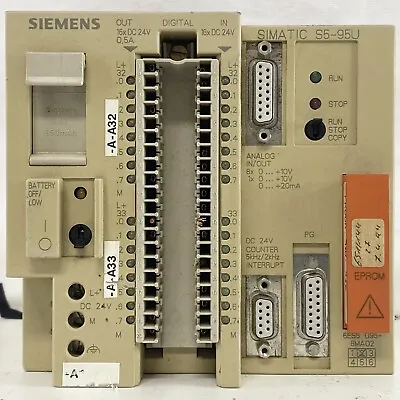 Buy Siemens 6ES5 095-8MA02 Simatic  S5 S5-95U PLC  • 569.99$