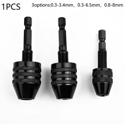 Buy 1PC Keyless Drill Bit Chuck Adapter With 1/4 Hex Shank For Impact Driver - AU • 8.76$