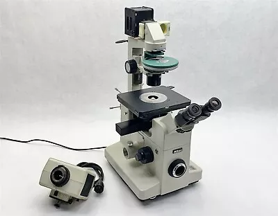 Buy Nikon DIAPHOT Inverted Binocular Microscope W/ Objectives + Phase Contrast PARTS • 399.99$