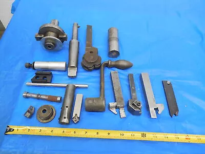 Buy Lot Of Lathe Tooling Cutting Blade Tool Holder Boring Head Bushing Southbend • 99.99$