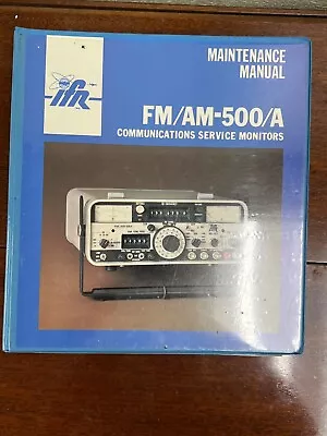 Buy IFR FM/AM 500/A COMMUNICATIONS SERVICE  MONITOR MANUAL With Schematics • 89.99$