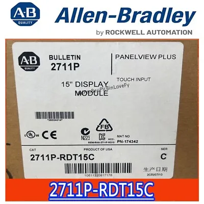 Buy Allen Bradley 2711P-RDT15C Touch Screen Brand New Seal Stock Free Shipping • 1,999.90$