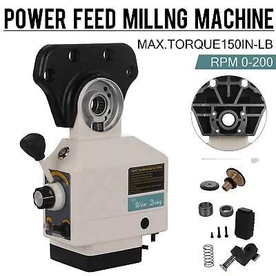 Buy Power Feed X-Axis 150 Lbs Torque For Bridgeport Type Milling Machines 0-200 RPM • 125.90$