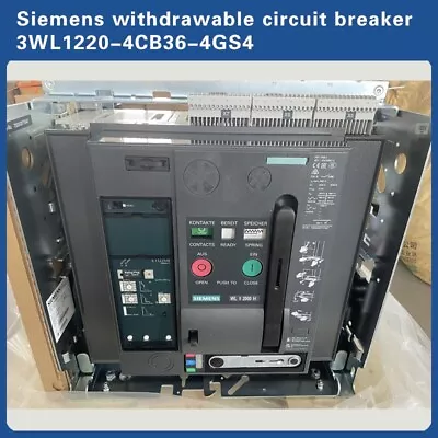 Buy Siemens Withdrawable Circuit Breaker 3WL1220-4CB36-4GS4 With Guide Frame 3-pol • 9,500$