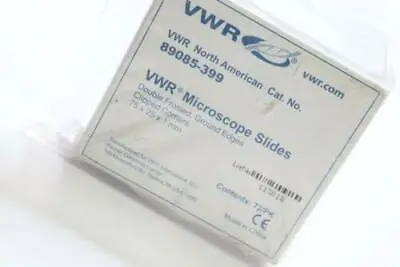 Buy BULK DISCOUNT | 72 Pack - VWR Microscope Slides Double Frosted 89085-399 • 4.50$