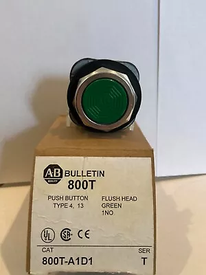 Buy 800t-a1d1 Allen Bradley Flush Head 30.5 Mm Pushbutton Green • 35$