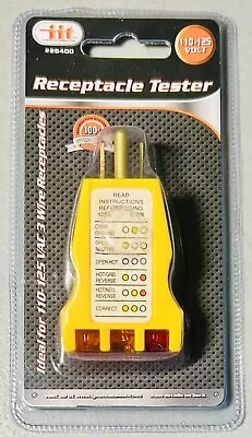 Buy IIT Receptacle Tester Tool Ideal For 110-125 VAC 3 Wire Receptacles New Sealed • 11.69$
