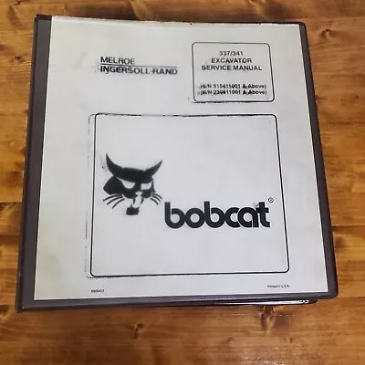 Buy Bobcat X337/341 Excavator Service Manual - #6900380 • 49.99$