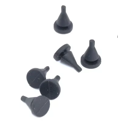 Buy 1/8  Hole Rubber Push In Ridged Stem Bumpers 5/16  OD  Fits 1/16 Panels 100 Pack • 24.50$