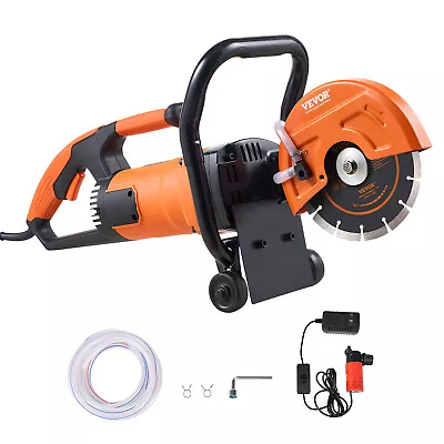 Buy VEVOR 7'' Electric Concrete Saw Wet/Dry Saw Cutter With Water Pump And Blade • 133.99$