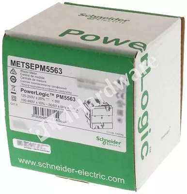 Buy Surplus Open Schneider Electric METSEPM5563 PowerLogic PM5000 Power Meter Read • 660.91$