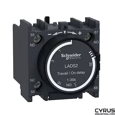 Buy Schneider Electric LADS2 Time Delay Auxiliary Contact Block, TeSys Deca, 1NO + 1 • 39$