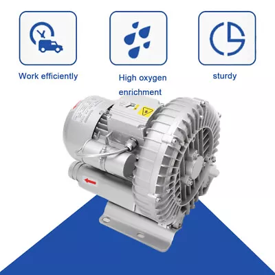 Buy High Pressure Industrial Air Pump Blower 110V 370W Centrifugal Cycle Design US • 219$
