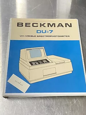 Buy Beckman DU-7 Spectrophotometer UV-visible - Users Guide / Instruction Book • 39.99$