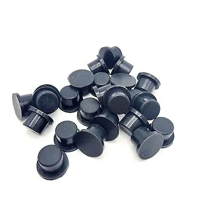 Buy 7/16  Rubber Drill Hole Plugs Push In Compression Stem Silicon Covers 5/8  Top • 11.95$