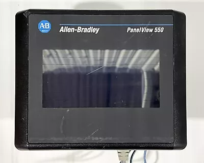 Buy Allen Bradley PanelView 550 2711-T5A2L1 Ser B Rev B Monochrome Touchscreen HMI • 270.95$