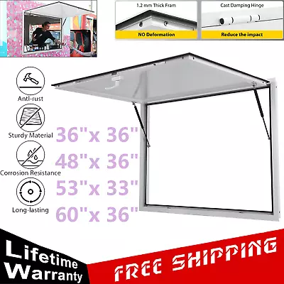 Buy Concession Stand Trailer Serving Window 4 Sizes Awning Food Truck Service Door  • 368.04$