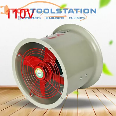 Buy 12 Inch Explosion-proof Axial Fan Pipe Spray Booth Paint Fumes Exhaust Fan • 92.18$