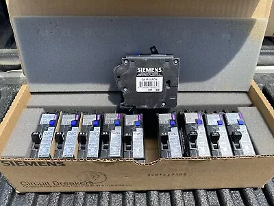 Buy Box Of 10 New Siemens QA115AFCN 1p 15 Amp 120v Plug In Combo Arc Fault Breaker • 324.99$