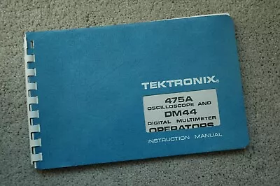 Buy Tektronix 475A DM44 Original User Manual, 070-2163-00 Paper Manual • 19.99$