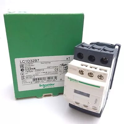 Buy Schneider Electric LC1D32B7 Contactor, 3-Pole, 32A 600VAC Contact, 24VAC Coil • 60$