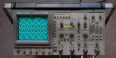 Buy Tektronix 2246 1Y Four Channel 100 MHz Oscilloscope, Two Probes, Power Cord • 375$