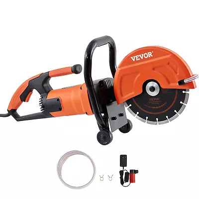 Buy 9'' Portable Electric Concrete Saw Wet/Dry Saw Cutter With Water Pump And Blade • 149.99$