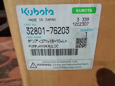 Buy Kubota:  Part # 32801-76203 Hyd Pump L47 ( New ) • 1,850$